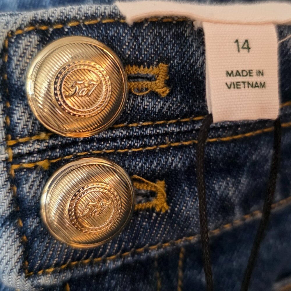 Cinq a Sept Dorothea Wide Leg Jeans in Saphire - sz 14 NWT - Picture 3 of 3